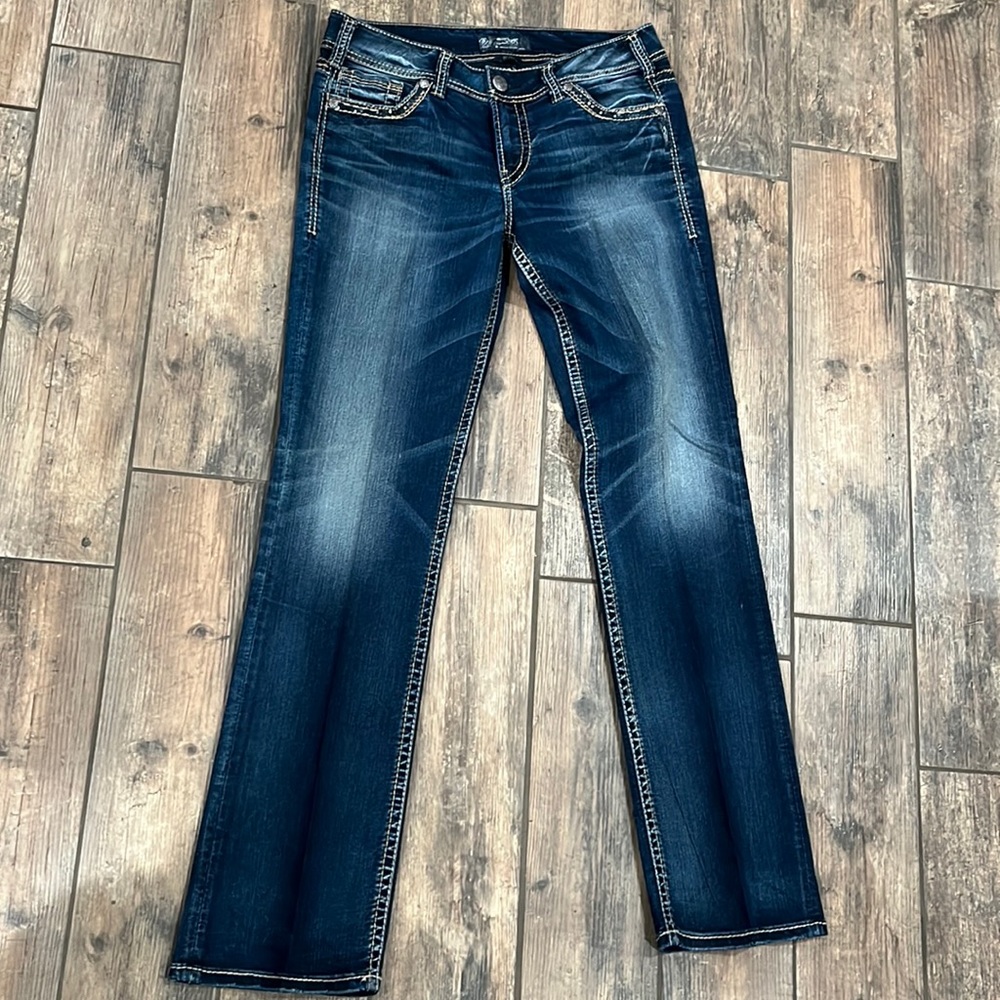 Silver Suki mid slim boot jeans size 33